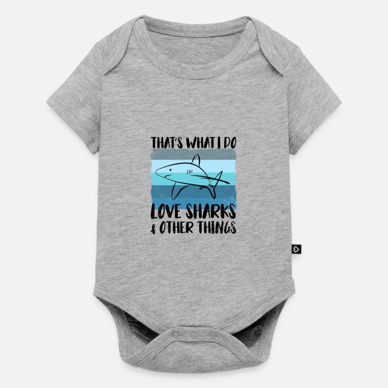 Requin Requin Requin Megalodon Walhai requin requins - Body à manches courtes Premium Bébé - gris chiné