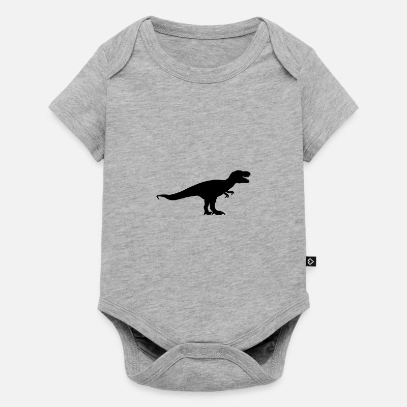 T-Rex - Body à manches courtes Premium Bébé - gris chiné