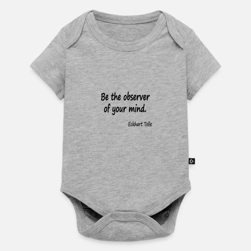 Observe youir mind - Baby Premium short-sleeve bodysuit - heather grey