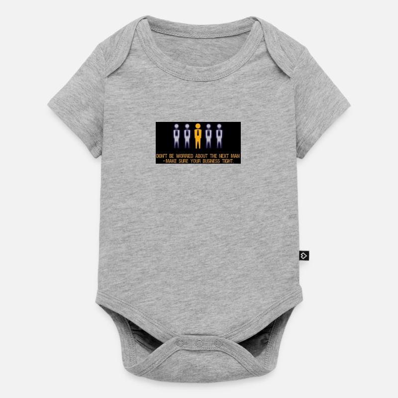 Ne vous inquiétez pas, il suffit de se bousculer - Body à manches courtes Premium Bébé - gris chiné