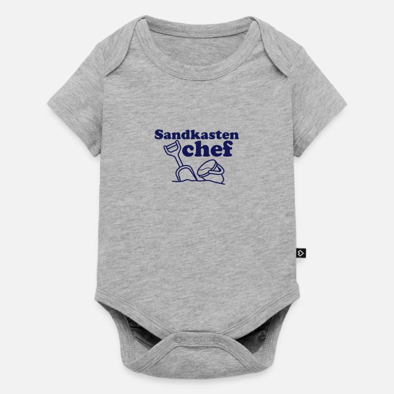 Bac à sable patron - Body à manches courtes Premium Bébé - gris chiné