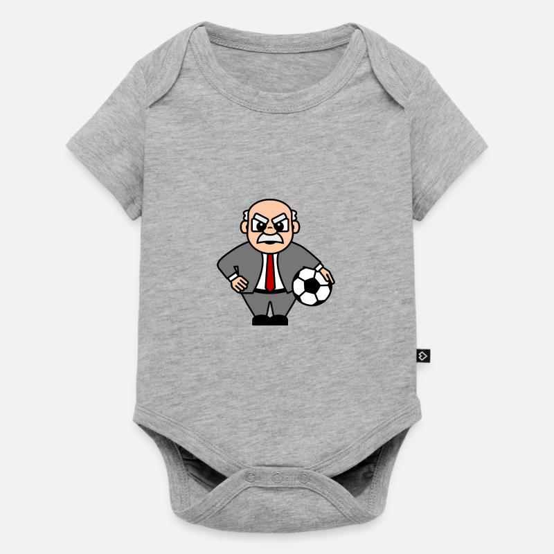 Heinrich le Manager - Body à manches courtes Premium Bébé - gris chiné