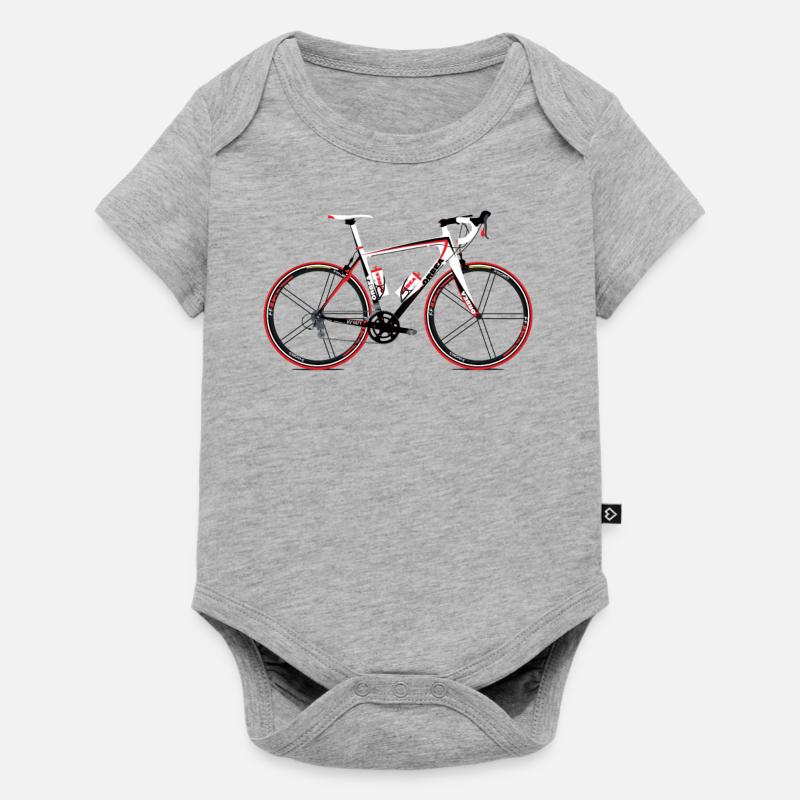 Vélo de course - Body à manches courtes Premium Bébé - gris chiné