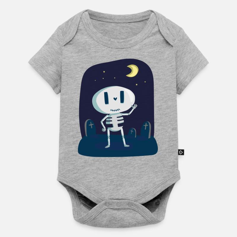 hallowee N721 - Body à manches courtes Premium Bébé - gris chiné