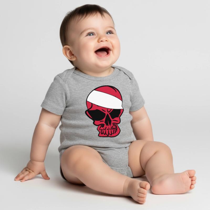 Anarcho Skull Anarchy anarchy Baby Premium short-sleeve bodysuit