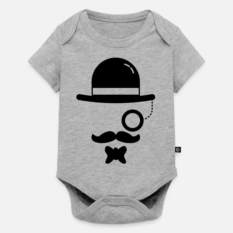 Hipster Vintage - Body à manches courtes Premium Bébé - gris chiné