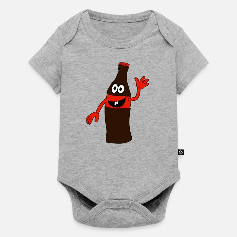 Bouteille de cola - Body à manches courtes Premium Bébé - gris chiné