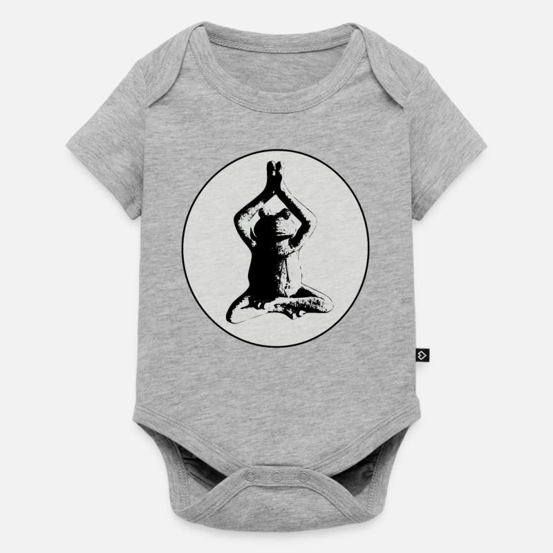 Grenouille - Body à manches courtes Premium Bébé - gris chiné