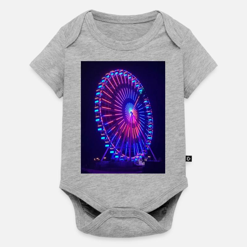 Grande roue de grömitz - Body à manches courtes Premium Bébé - gris chiné