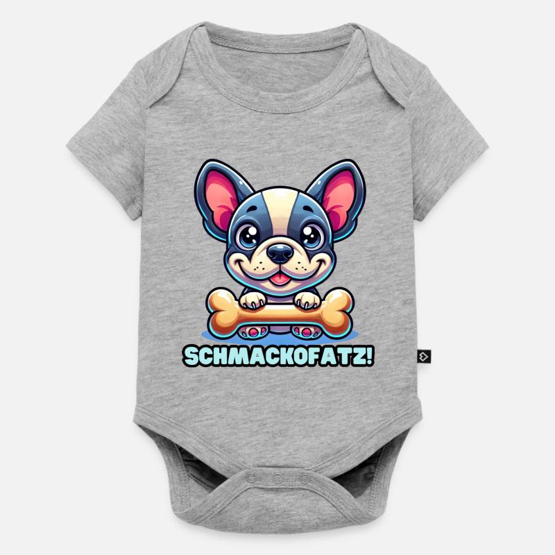 Schmackofatz 2 - Body à manches courtes Premium Bébé - gris chiné