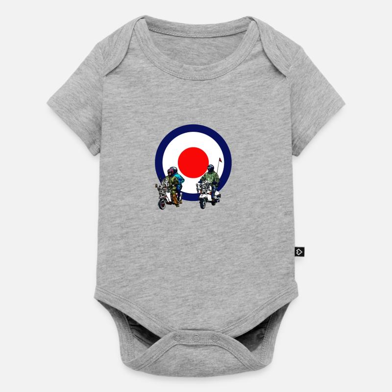 Mods - Body à manches courtes Premium Bébé - gris chiné