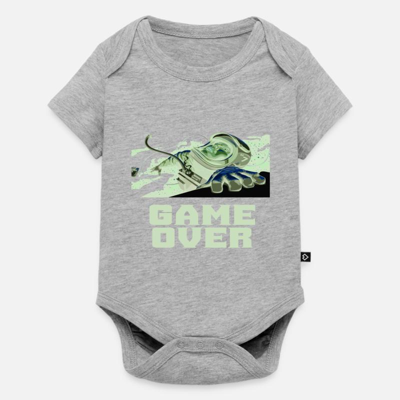 Astronaut Space Spaceflight Rocket Space Gift - Baby Premium short-sleeve bodysuit - heather grey