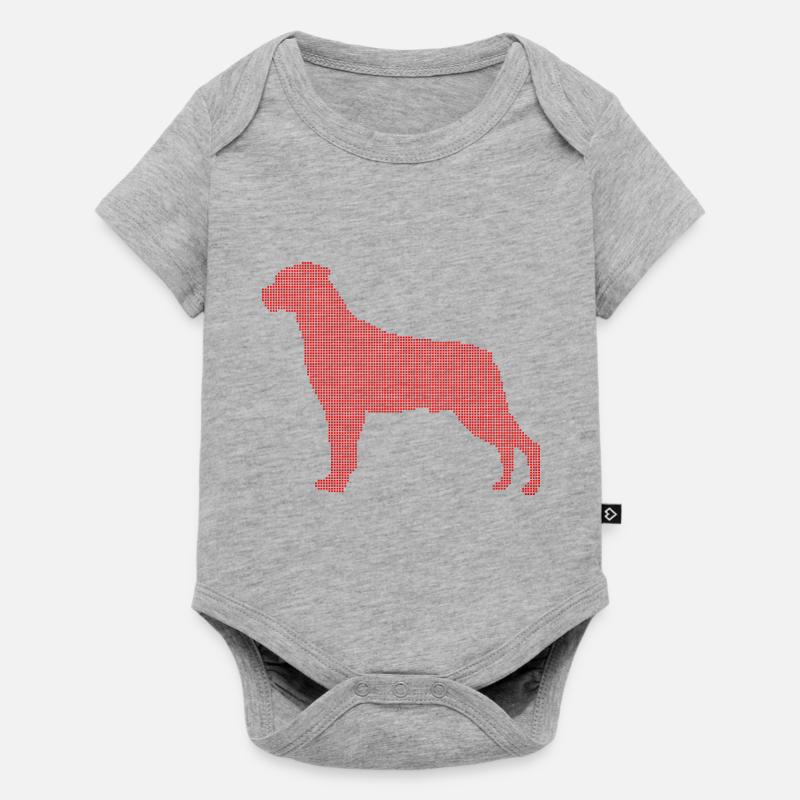 rottweiler - Body à manches courtes Premium Bébé - gris chiné