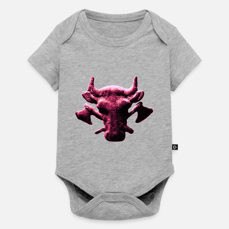 Metzger und Fleischer als Handwerksberuf - Baby Premium Kurzarmbody - Grau meliert