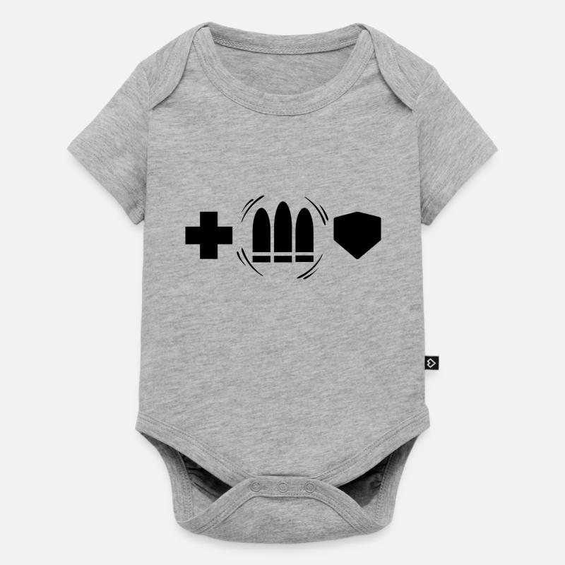 DPS - Body à manches courtes Premium Bébé - gris chiné