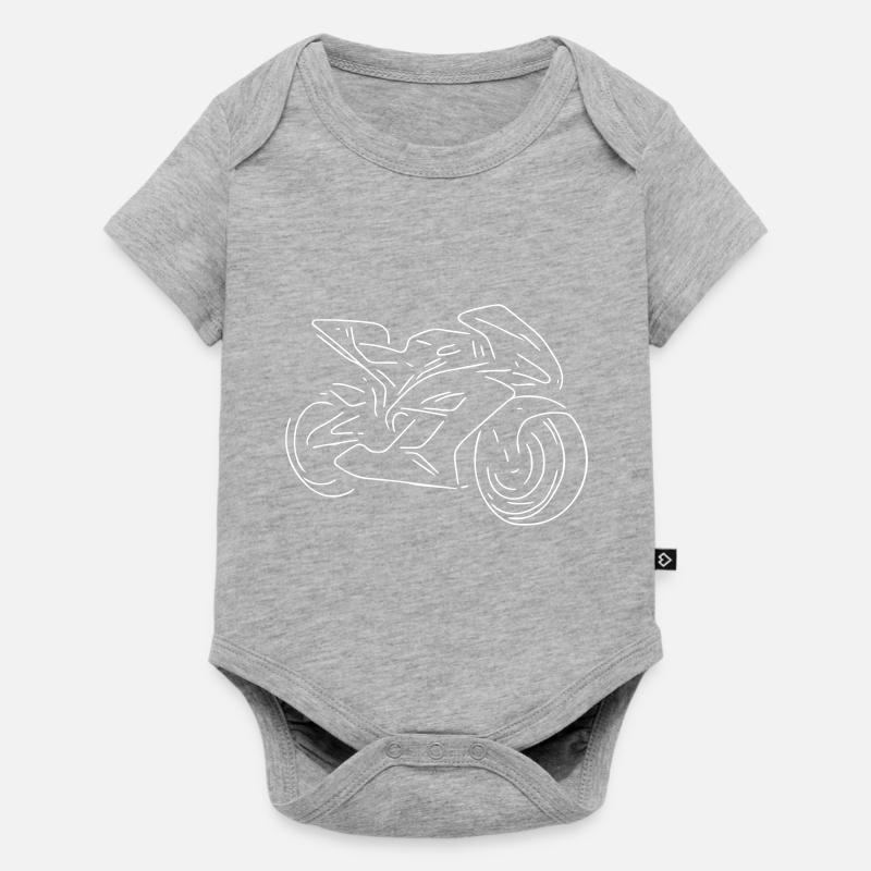 moto - Body à manches courtes Premium Bébé - gris chiné