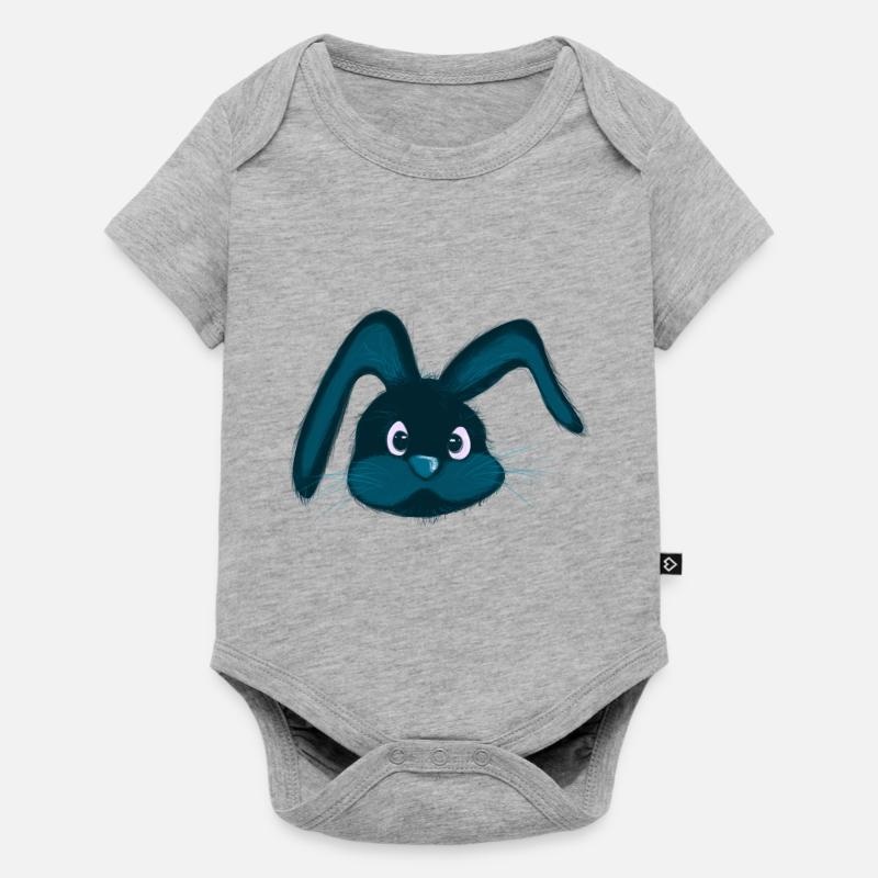 Hasenköpfchen - Baby Premium short-sleeve bodysuit - heather grey