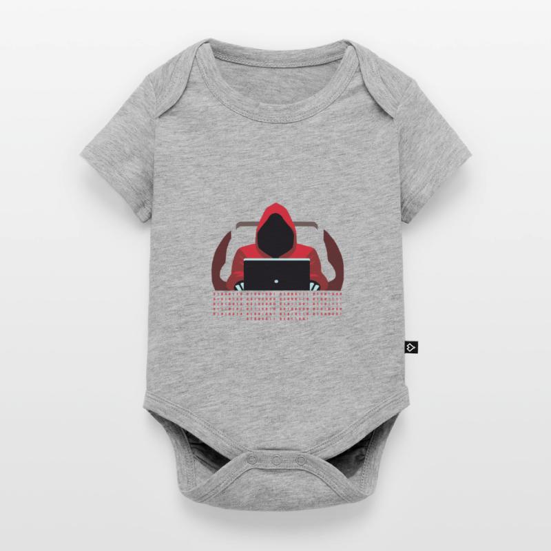 Hacker Binary Code Baby Premium short-sleeve bodysuit