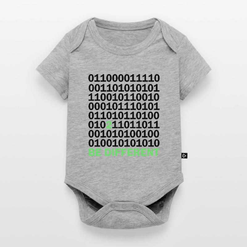 Be Different Binary Code Nerd Gift Baby Premium short-sleeve bodysuit