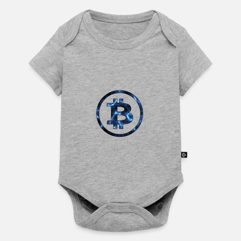 Bitcoin - Body à manches courtes Premium Bébé - gris chiné