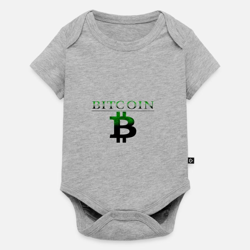 Bitcoin - Body à manches courtes Premium Bébé - gris chiné