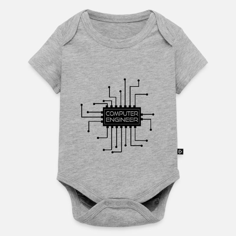 Computer engineer - computer engineer - Baby Premium short-sleeve bodysuit - heather grey