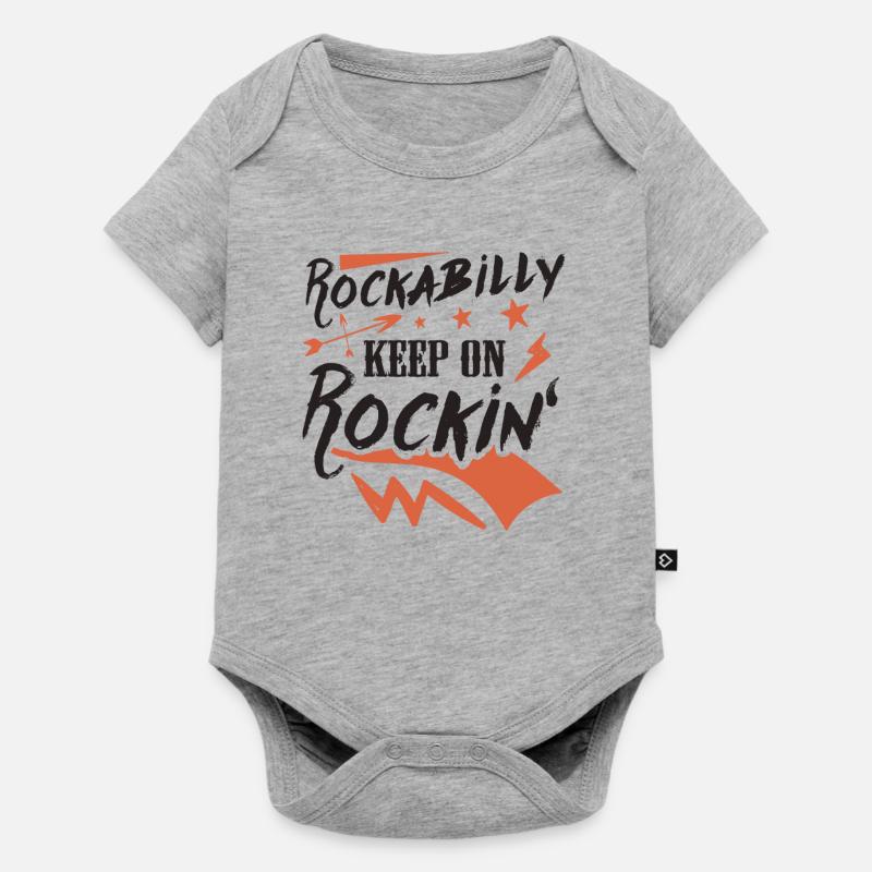 Rockabilly - Body à manches courtes Premium Bébé - gris chiné