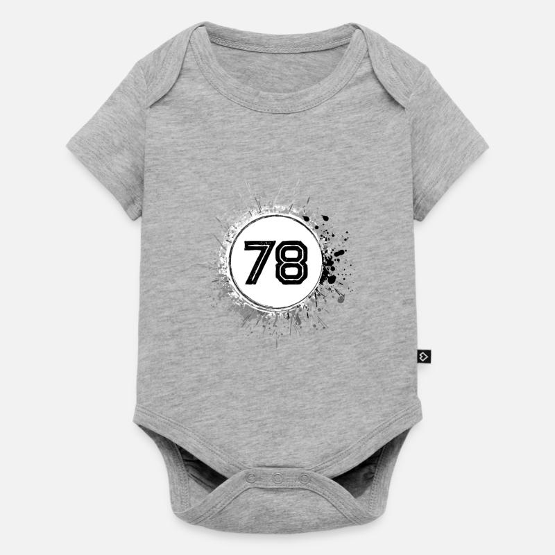 78 Nombre d’objets blob - Body à manches courtes Premium Bébé - gris chiné