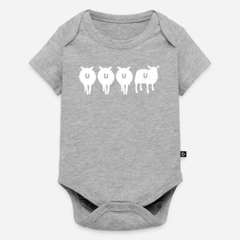 Mouton - Body à manches courtes Premium Bébé - gris chiné