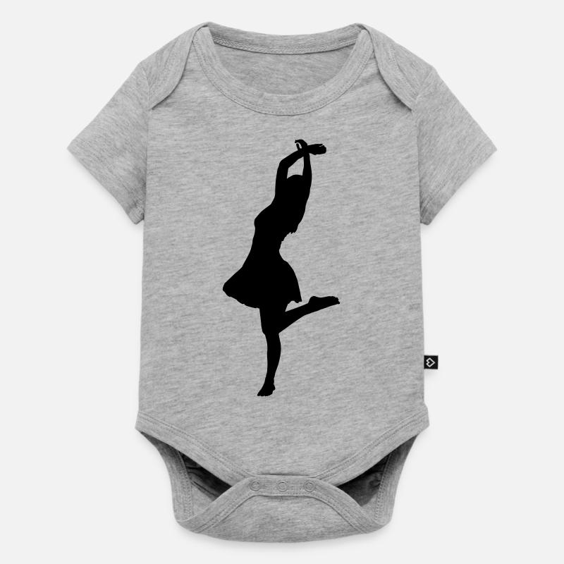 danseur - Body à manches courtes Premium Bébé - gris chiné