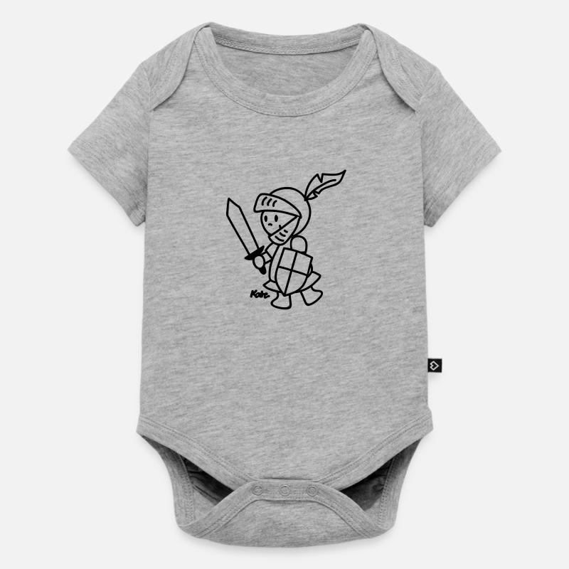 Ritter Siegfried - Body à manches courtes Premium Bébé - gris chiné