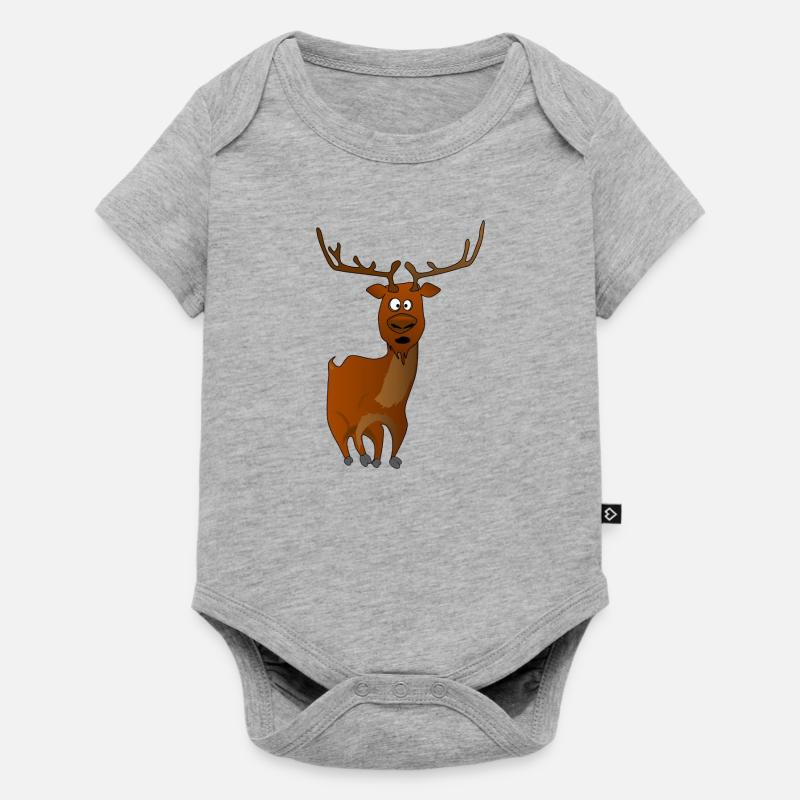 Renne - Body à manches courtes Premium Bébé - gris chiné