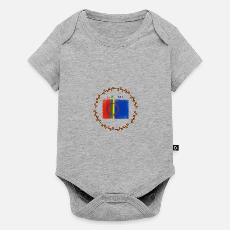 sapmi - Body à manches courtes Premium Bébé - gris chiné