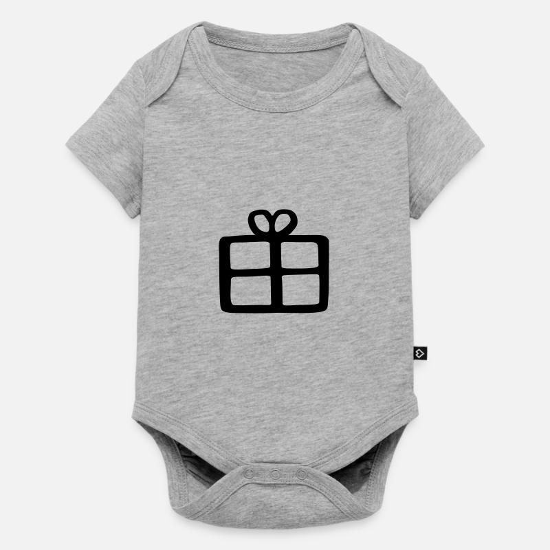 cadeau - Body à manches courtes Premium Bébé - gris chiné