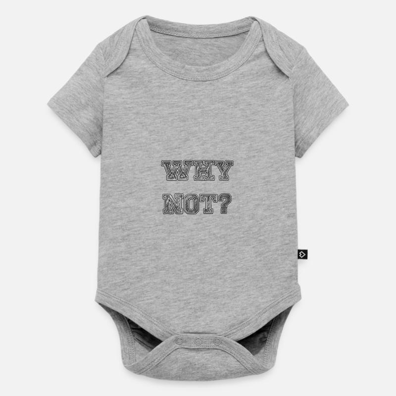 why not? - Baby Premium short-sleeve bodysuit - heather grey