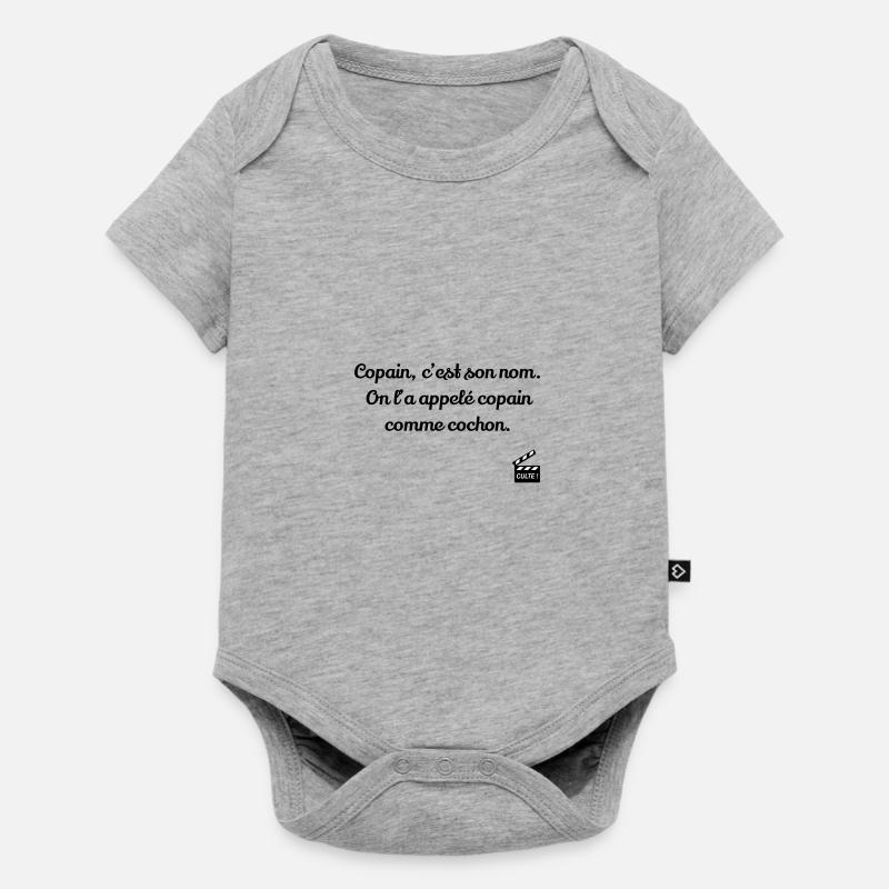 Copain comme cochon ! Les Bronzés font du ski - Body à manches courtes Premium Bébé - gris chiné