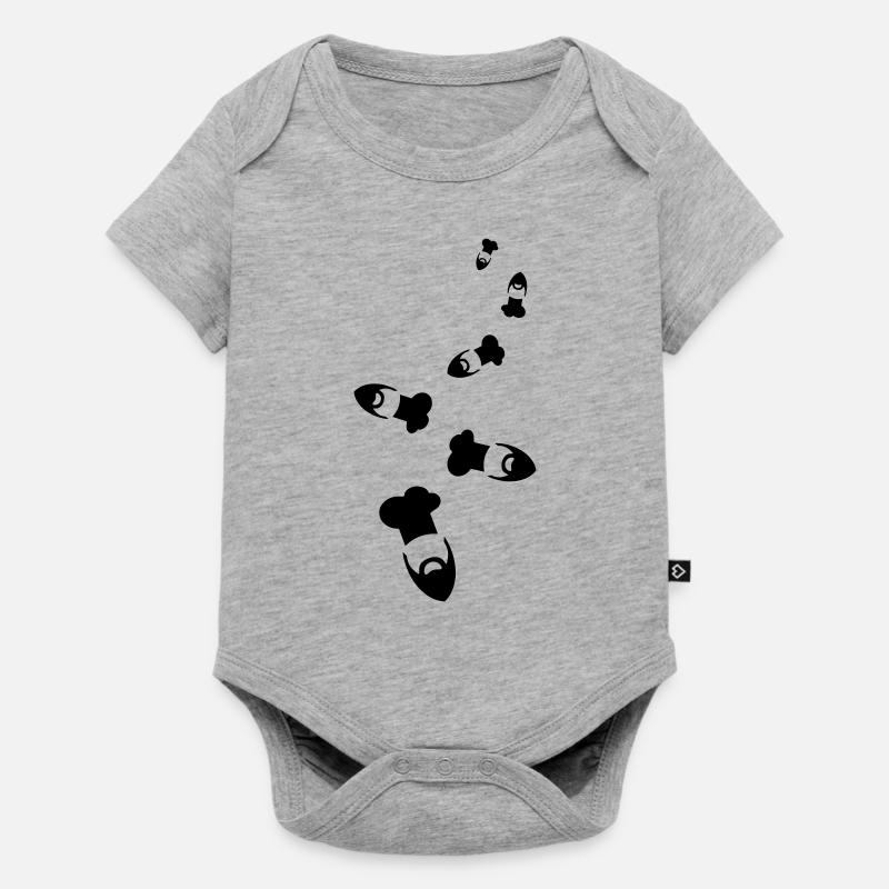 Bonnet de cuisine chapeau de chef - Body à manches courtes Premium Bébé - gris chiné