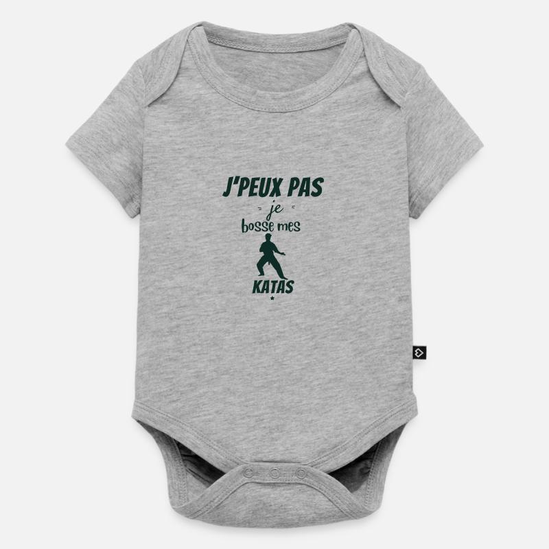 KARATE - Body à manches courtes Premium Bébé - gris chiné