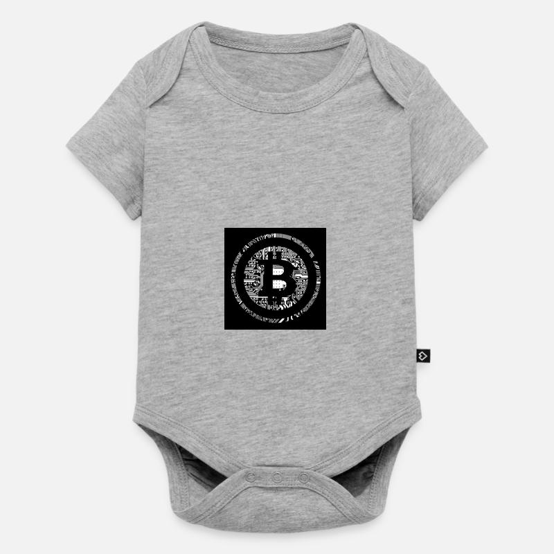 Le Bitcoin Bitcoin - Body à manches courtes Premium Bébé - gris chiné