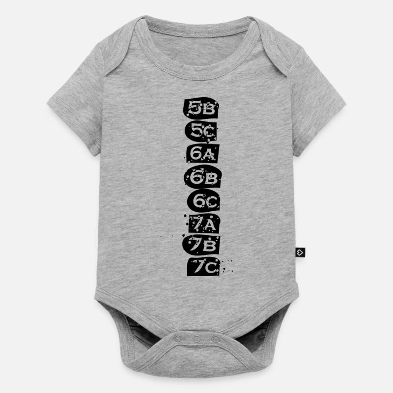 cotation escalade colonne vertébrale - Body à manches courtes Premium Bébé - gris chiné