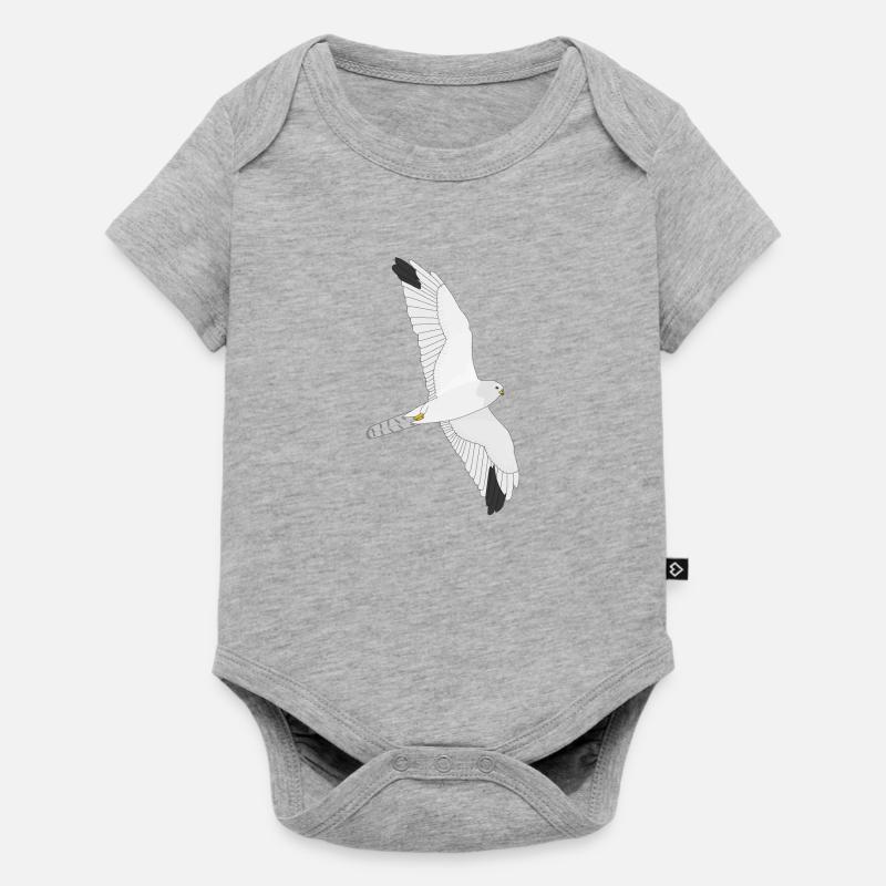 Pale Harrier - Baby Premium short-sleeve bodysuit - heather grey