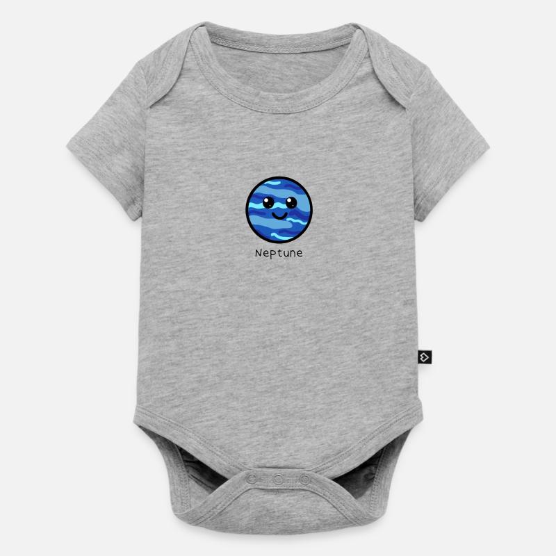 Neptune mignon - Body à manches courtes Premium Bébé - gris chiné
