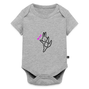hare - Baby Premium short-sleeve bodysuit - heather grey - Front