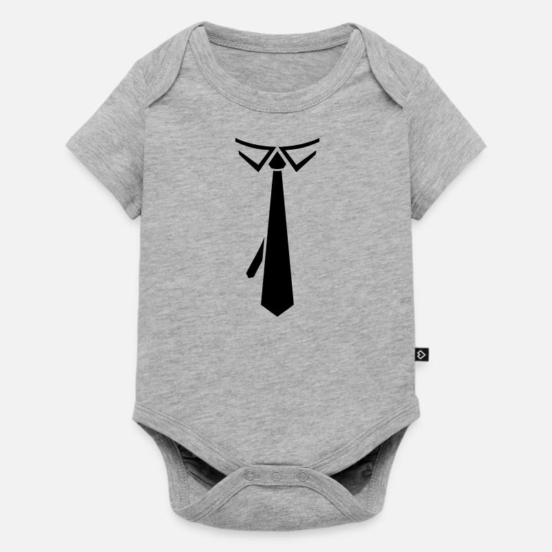 Cravate cravate pour la promotion - Body à manches courtes Premium Bébé - gris chiné