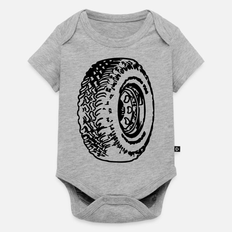 cerceaux - Body à manches courtes Premium Bébé - gris chiné