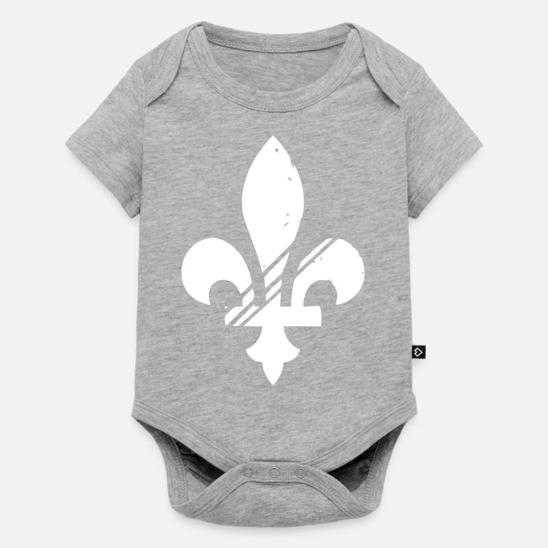 lys - Body à manches courtes Premium Bébé - gris chiné