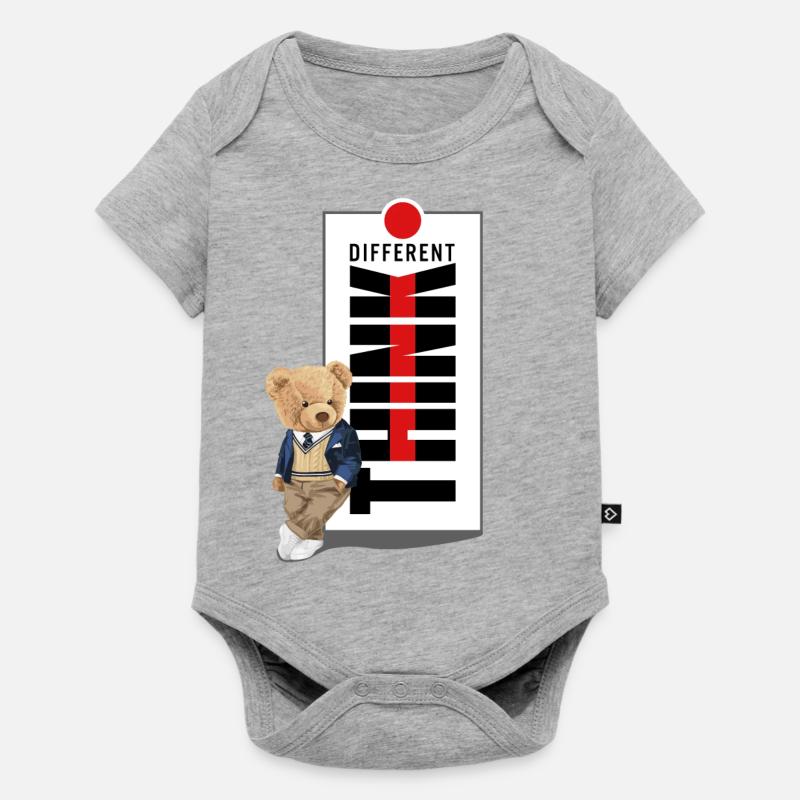 Think different. - Body à manches courtes Premium Bébé - gris chiné