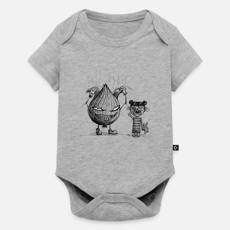 Oignon - Body à manches courtes Premium Bébé - gris chiné
