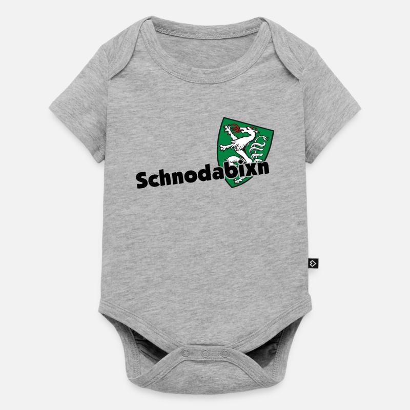 Schnodabixn dialecte styrie cadeau de styrie - Body à manches courtes Premium Bébé - gris chiné