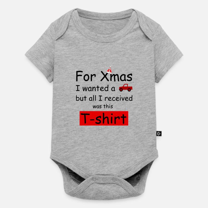 Noël - Body à manches courtes Premium Bébé - gris chiné